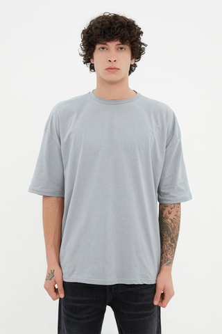 T-shirt - Preto - Cinzento