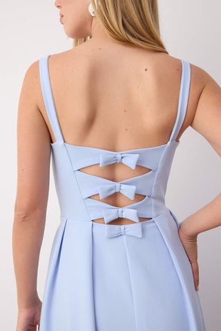 Vestido comprido - Azul-claro - Azul