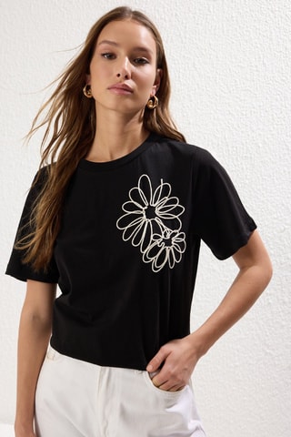 T-shirt regular - Preto