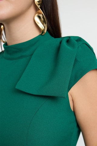 Vestido midi - Verde - Verde