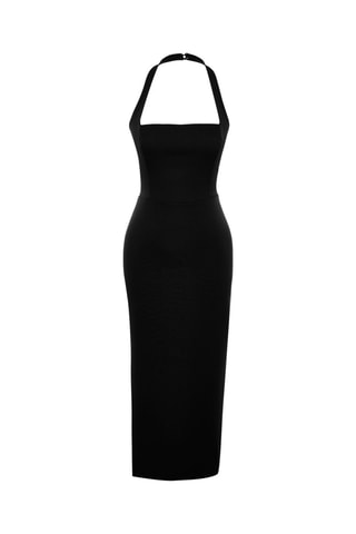 Vestido justo - Preto - Preto