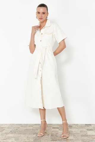 Robe chemise - Blanc