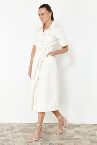 Robe chemise - Blanc