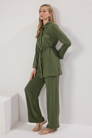 Camisa e calças - Preto - Verde