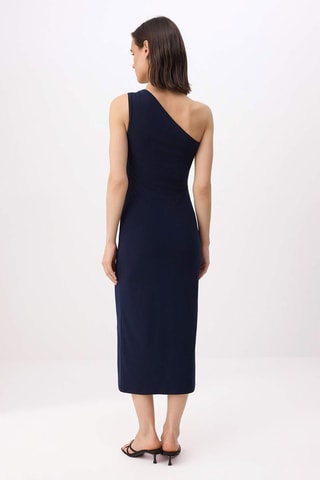 Vestido assimétrico - Azul-marinho - Azul-marinho