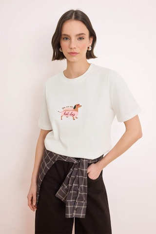 T-shirt oversize - Cru - Cru