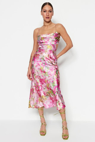 Robe midi - Multicolore