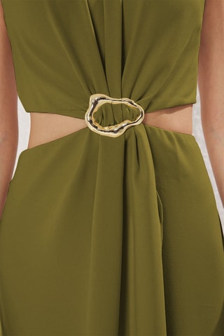 Robe midi - Vert