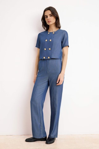 Blusa e calças - Azul-índigo - Azul-escuro