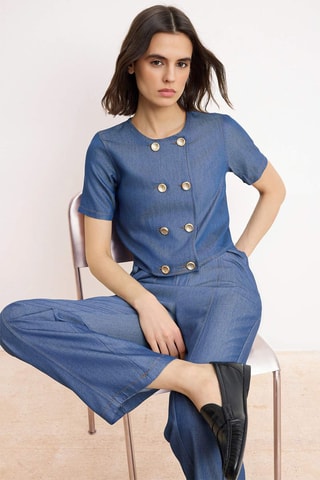 Blusa e calças - Azul-índigo - Azul-escuro