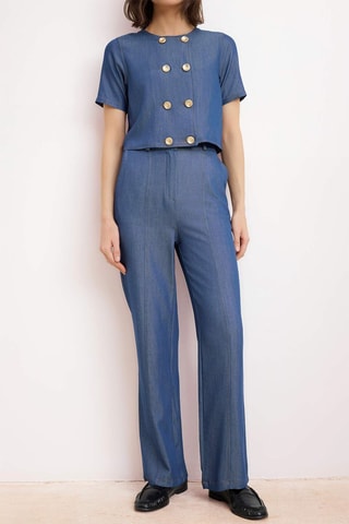 Blusa e calças - Azul-índigo - Azul-escuro