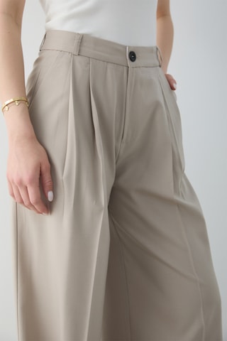 Calças wide legs - Bege