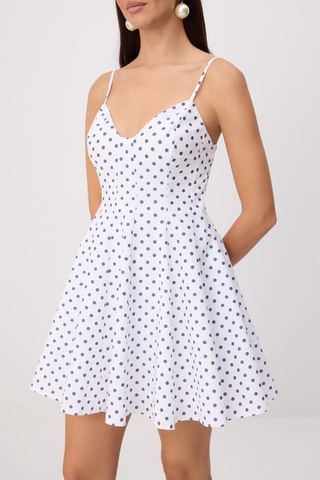 Robe patineuse - Bleu marine et multicolore