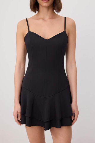 Vestido cintura descida - Preto