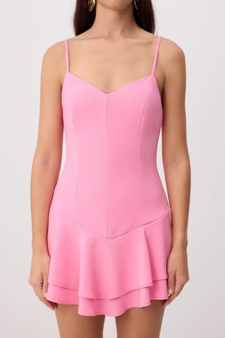 Vestido cintura descida - Rosa