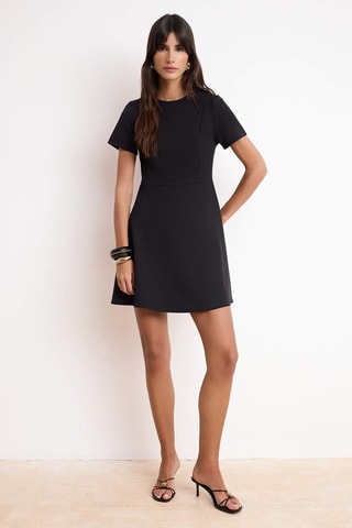Vestido estilo patinadora - Preto