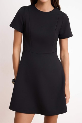 Vestido estilo patinadora - Preto