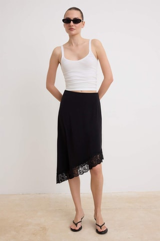 Saia midi - Preto