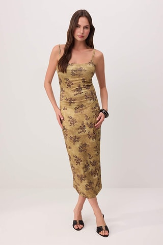Robe midi - Vert