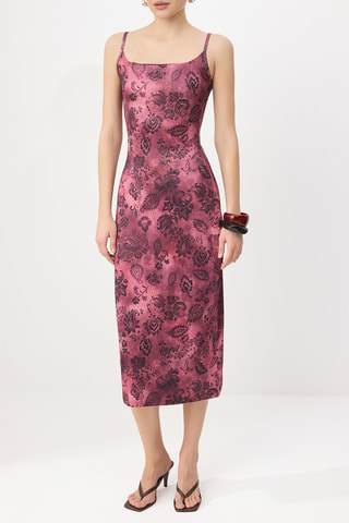 Vestido midi - Violeta