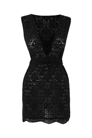 Vestido de praia - Preto