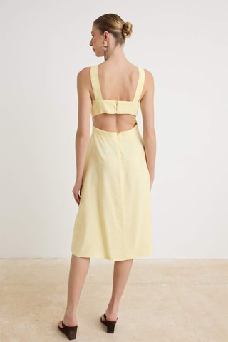 Vestido estilo patinadora - Amarelo