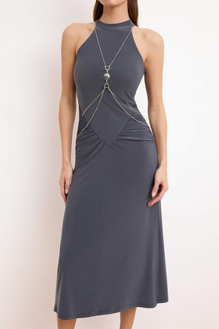 Robe midi - Anthracite