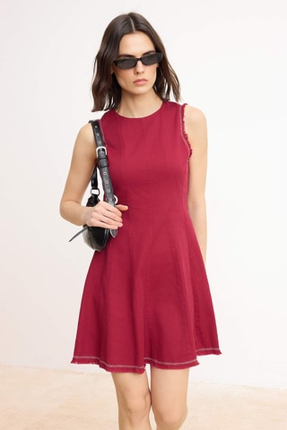 Vestido trapézio - Vermelho