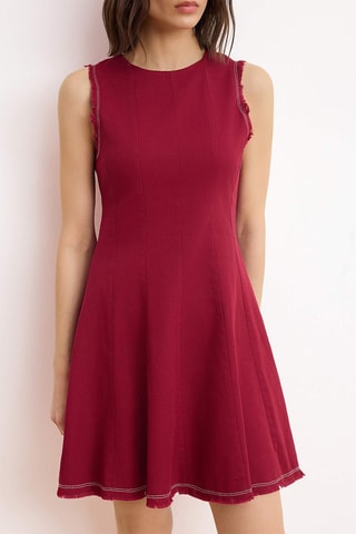 Vestido trapézio - Vermelho