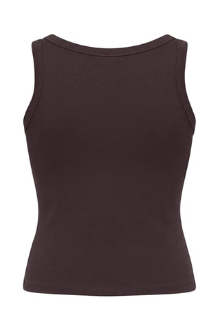 Camisola de alças - Castanho