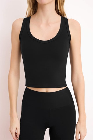Camisola de alças - Preto
