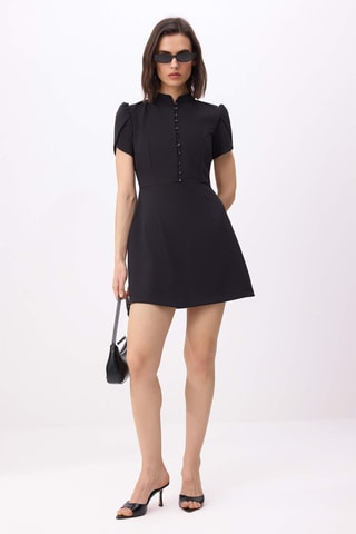Vestido estilo patinadora - Preto