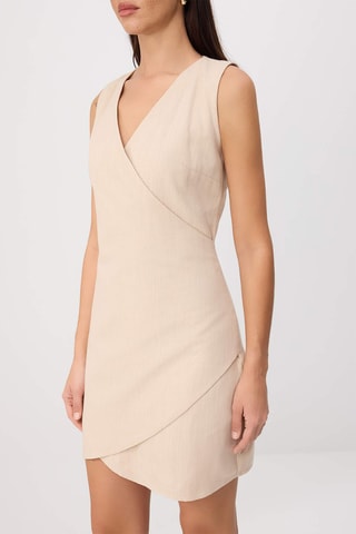 Vestido direito - Bege
