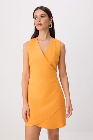 Robe droite - Orange