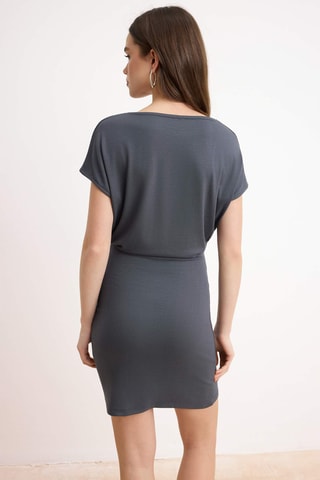 Vestido justo - Antracite