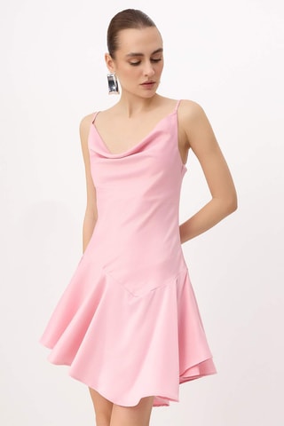 Vestido estilo patinadora - Fúchsia