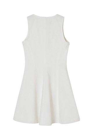 Vestido trapézio - Cru