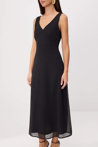 Vestido midi - Preto