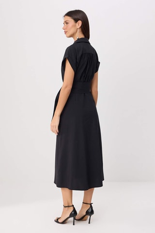 Vestido-camisa - Preto