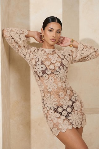 Robe de plage - Écru