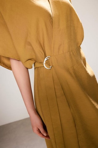 Vestido traçado - Caqui