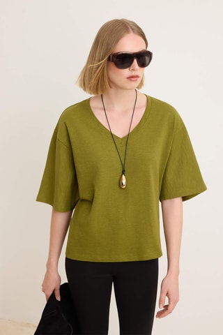 T-shirt oversize - Verde