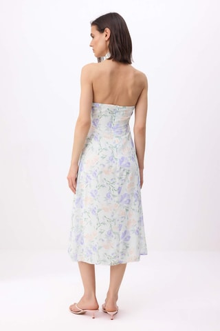 Vestido drapeado - Multicor