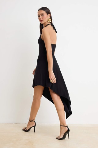 Vestido assimétrico - Preto