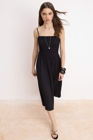 Vestido estilo patinadora - Preto