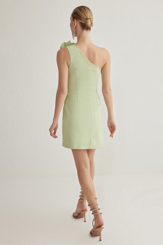 Vestido assimétrico - Verde