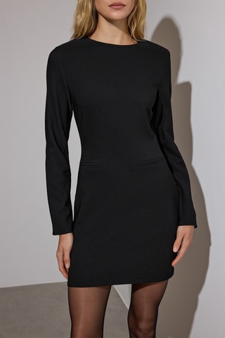 Vestido justo - Preto
