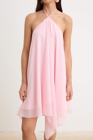 Vestido trapézio - Rosa-claro