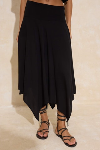 Saia midi - Preto