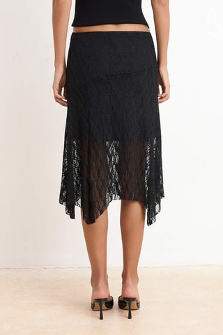 Saia midi - Preto